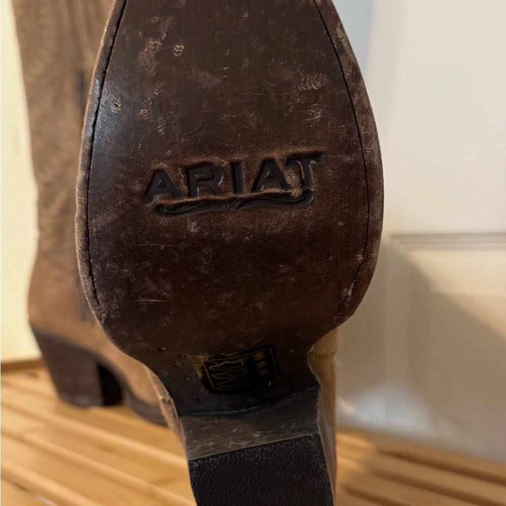 Ariat Brown Tall Western Heeled Boots - Picture 6 of 11